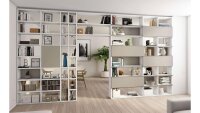 Raumteiler TORO 113 System weiß beige matt lackiert