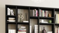 Regalwand TORO 105 System schwarzbraun Eiche
