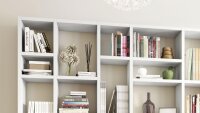Regalwand TORO 105 System weiß Hochglanz lackiert