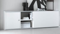 Lowboard TORO 77 System weiß Hochglanz lackiert