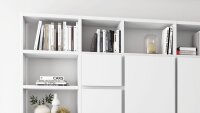 Regalwand TORO 85 System weiß matt lackiert