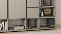 Regalwand TORO 85 System beige matt lackiert