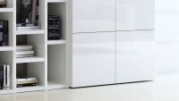 Regalwand TORO 47 System weiß Hochglanz lackiert