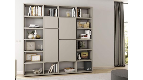 Regalwand Toro 88 System beige matt lackiert