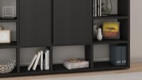 Regalwand Toro 88 System schwarzbraun Eiche