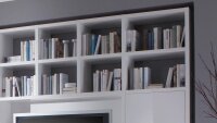 Wohnwand TORO 66 System weiß Hochglanz lackiert