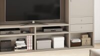 Wohnwand TORO 100 System beige matt lackiert