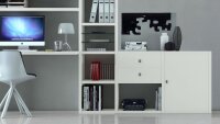 Büroregal TORO 69 System weiß matt lackiert