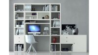 Büroregal TORO 69 System weiß Hochglanz lackiert