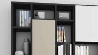 Regalwand TORO 103 System Schwarzbraun Eiche