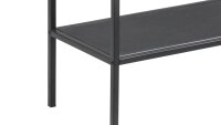 Servierwagen SEAFORD Barwagen schwarz matt und Glas