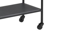 Servierwagen SEAFORD Barwagen schwarz matt und Glas
