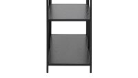 Bücherregal SEAFORD 6 Böden asymmetrisch Metall schwarz