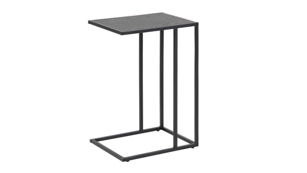 Beistelltisch SEAFORD Laptop-Tisch Couchtisch in schwarz