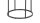 Beistelltisch SEAFORD Blumenhocker Ø 40 cm Metall schwarz