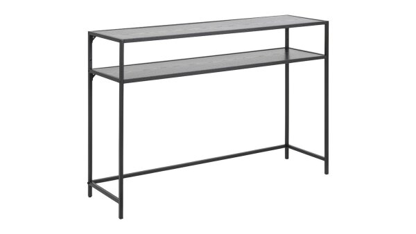 Konsolentisch SEAFORD matt schwarz industriell 120x35 cm