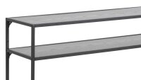 Konsolentisch SEAFORD matt schwarz industriell 120x35 cm