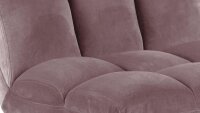 Sessel ALBA rose Samtstoff rosa Loungestuhl Metall