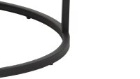 Satztisch SPIRO Metall Rauchglas Couchtisch Glastisch