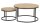Satztisch SPIRO Metall Wildeiche Couchtisch Wohnzimmer