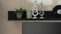 Wohnwand 2 ARTONA Artisan Eiche Melamin schwarz 4-teilig