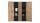 Highboard SOLEA Wohnzimmer Schrank schwarz Artisan Eiche LED