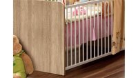Babybett WINNIE Sonoma Eiche und weiß 70 x 140 cm