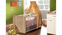 Babyzimmer WINNIE 4-teilig Sonoma Eiche und Dekor weiß