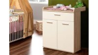 Babyzimmer WINNIE 4-teilig Sonoma Eiche und Dekor weiß