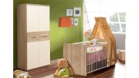 Babyzimmer WINNIE 7-teilig Sonoma Eiche und Dekor weiß