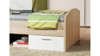 Jugendbett WINNIE Bett 90x200 cm in Sonoma Eiche und...