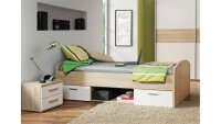 Jugendzimmer WINNIE 4-teilig Sonoma Eiche und weiß