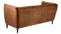 Loungesofa JONNA kupfer 2,5 Sitzer-Couch Samtlook Sofa