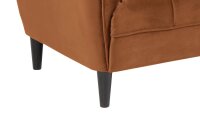 Loungesofa JONNA kupfer 2,5 Sitzer-Couch Samtlook Sofa