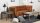 Loungesofa JONNA kupfer 2,5 Sitzer-Couch Samtlook Sofa