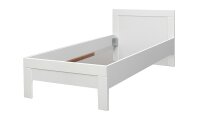 Bett SNOW Jugendzimmerbett Kinderzimmer weiß matt...