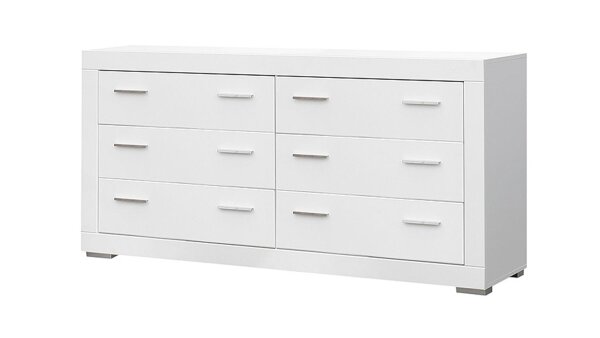 Sideboard SNOW Anrichte Kommode für Jugendzimmer in weiß