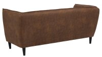 Loungesofa JONNA camel 2,5 Sitzer-Couch Samtlook braun