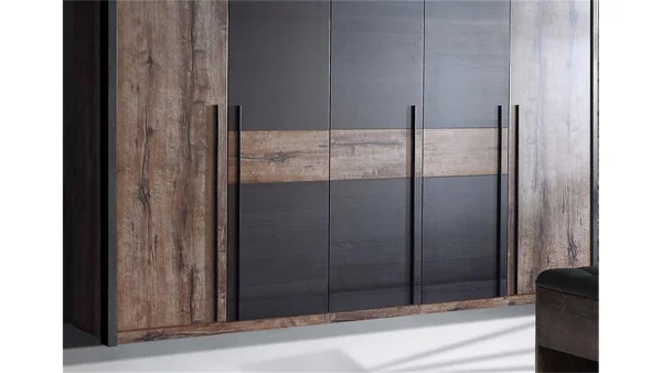 Kleiderschrank BELLEVUE 5 türig Schwarzeiche /...