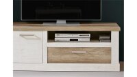 TV-Unterschrank DUROS TV-Board Pinie weiß und Eiche antik