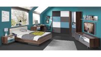 Bett RAVEN Jugendzimmerbett Schlammeiche weiß 140x200