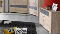 Kommode YOOK Sideboard in Sonoma Eiche grau anthrazit