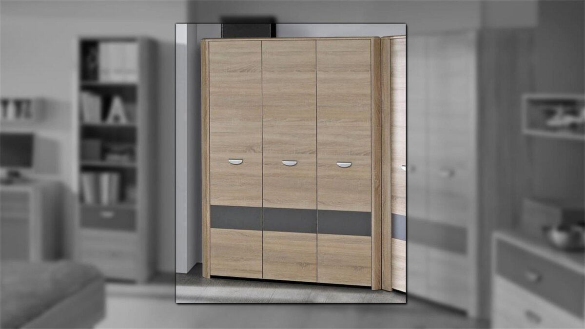 Fabelhafte Kleiderschrank Krefeld Sonoma Eiche Grau 181 Cm Und Bewertung