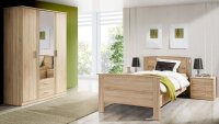 Schlafzimmer GLORIA Komfortschlafzimmer Schrank Bett Nako Sonoma Eiche