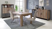Sideboard NOTE Kommode Anrichte Schrank in Picea Kiefer und Beton grau