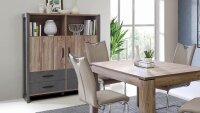 Highboard NOTE Schrank Anrichte Buffet in Picea Kiefer...