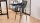Barhocker BROOKE Barstuhl 2er Set Samt dunkelgrau schwarz