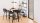 Barhocker BROOKE Barstuhl 2er Set Samt dunkelgrau schwarz