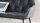 Sofabank BROOKE Stoff Samtoptik dunkelgrau Metall schwarz