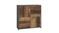 Kommode 221 BEST CHEST Old Wood Vintage und Beton grau